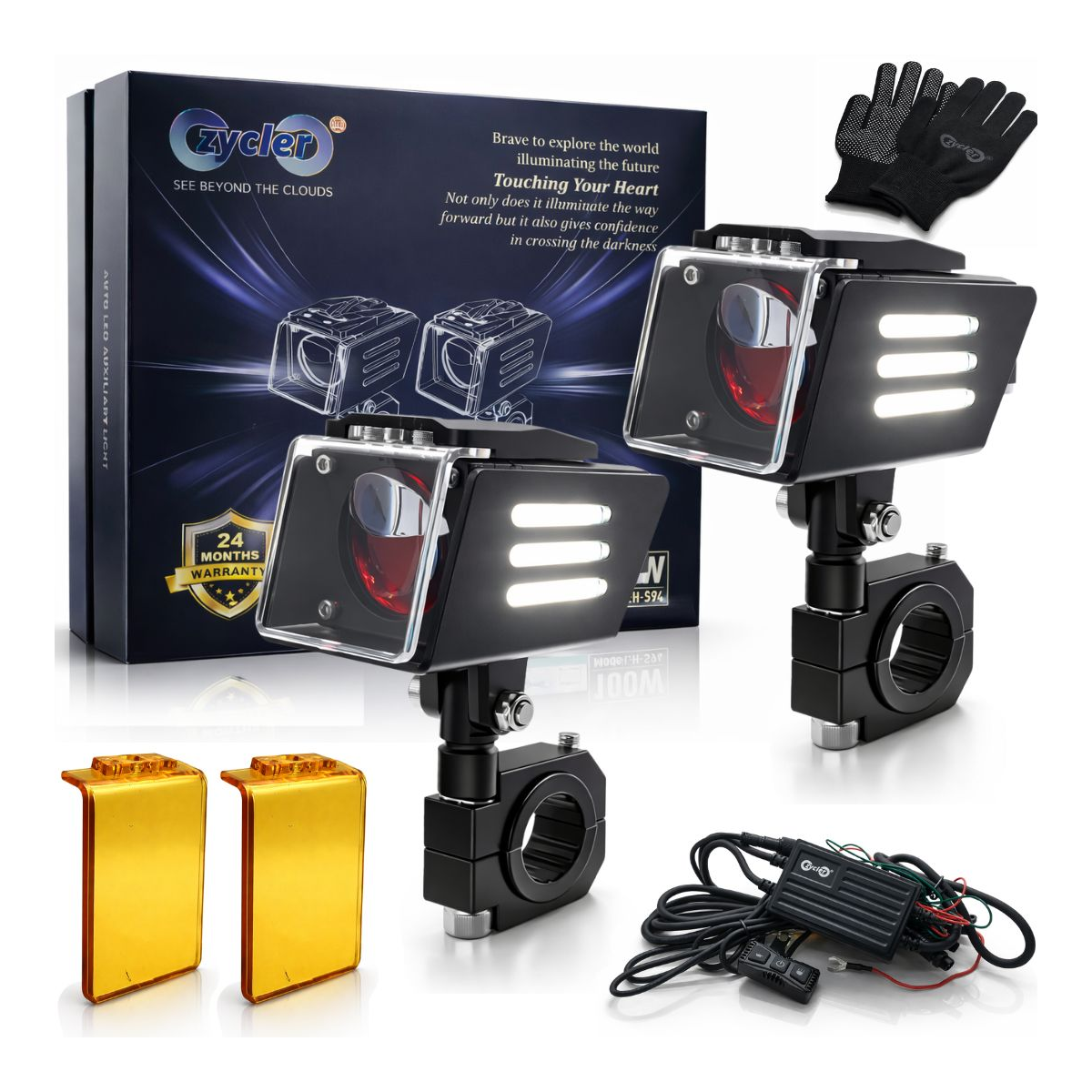 ZYCLER HS-94 Triple Cut Lens Laser Premium Fog Light